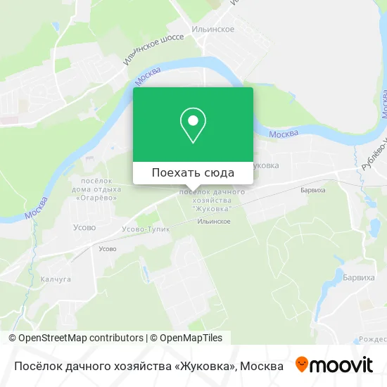 Карта Посёлок дачного хозяйства «Жуковка»