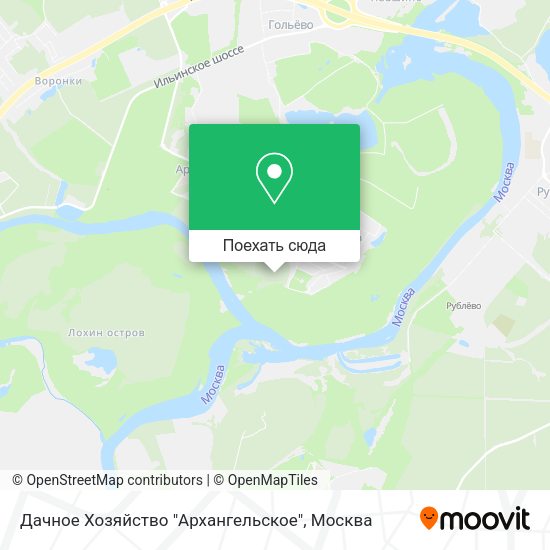 Карта Дачное Хозяйство "Архангельское"