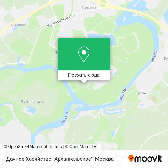 Карта Дачное Хозяйство "Архангельское"