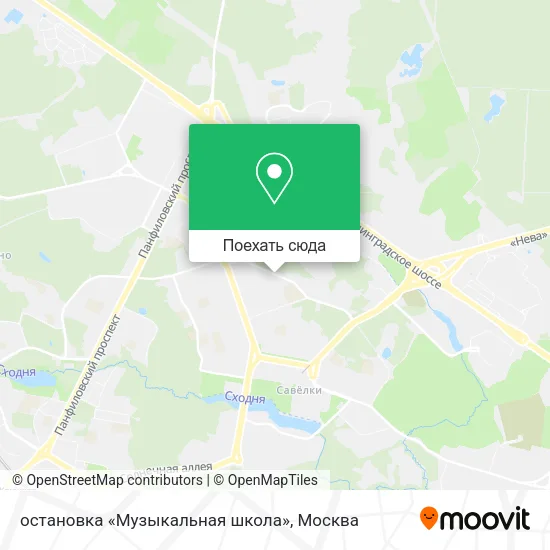 Карта остановка «Музыкальная школа»