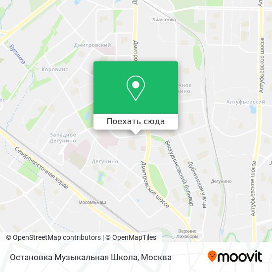 Карта Остановка Музыкальная Школа