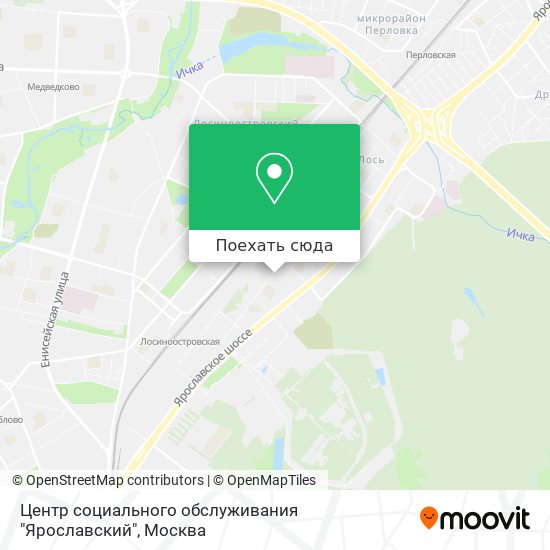 Карта Центр социального обслуживания "Ярославский"