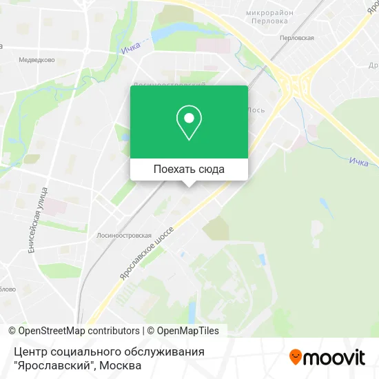 Карта Центр социального обслуживания "Ярославский"