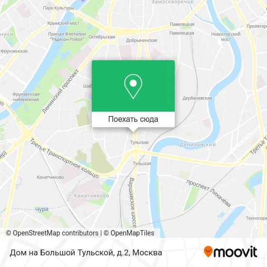 Карта Дом на Большой Тульской, д.2