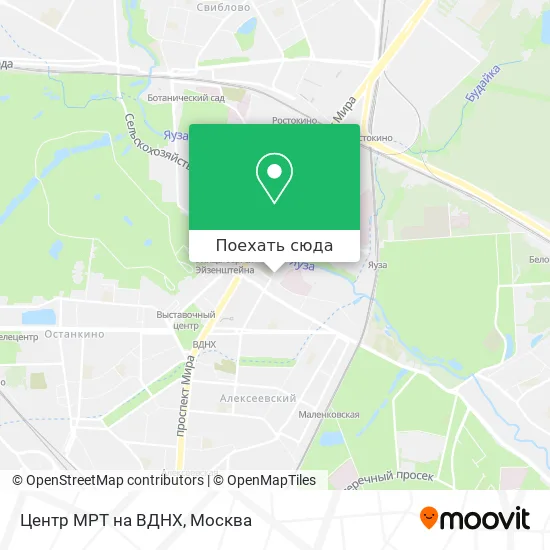 Карта Центр МРТ на ВДНХ