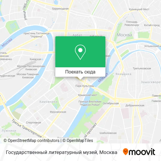 Карта Государственный литературный музей
