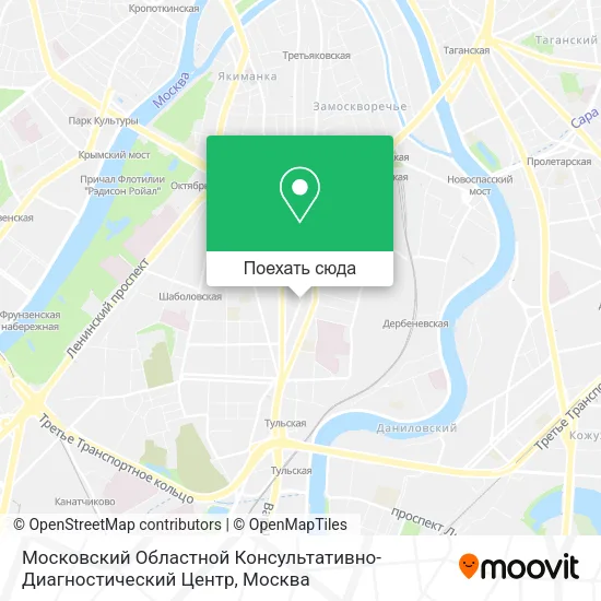 Карта Московский Областной Консультативно-Диагностический Центр