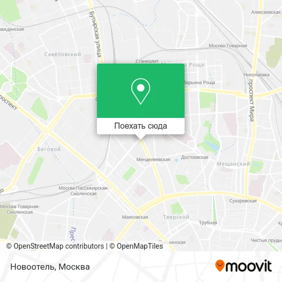 Карта Новоотель