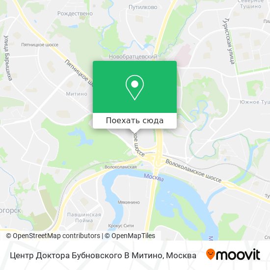 Карта Центр Доктора Бубновского В Митино