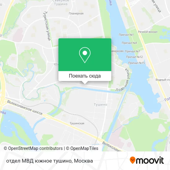 Карта отдел МВД южное тушино