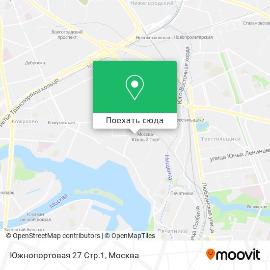 Карта Южнопортовая 27 Стр.1