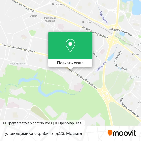 Карта ул.академика скрябина, д.23