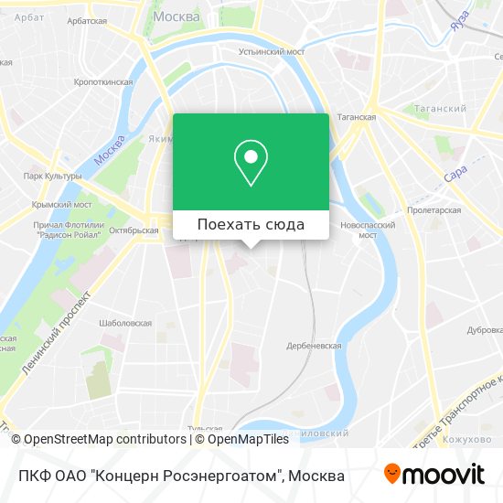 Карта ПКФ ОАО "Концерн Росэнергоатом"