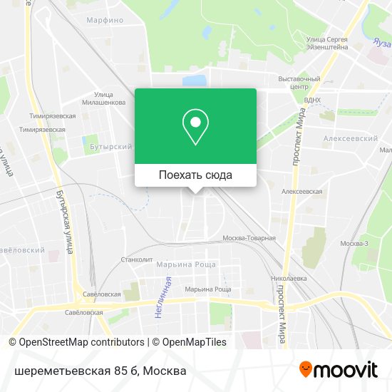 Карта шереметьевская 85 б