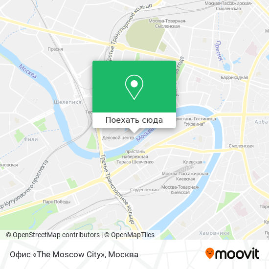 Карта Офис «The Moscow City»