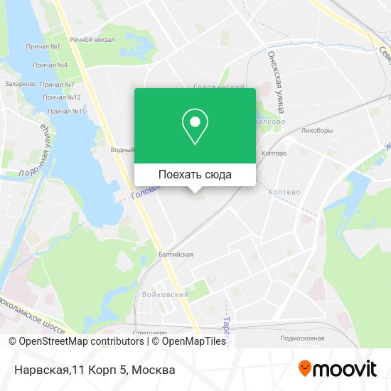 Карта Нарвская,11 Корп 5