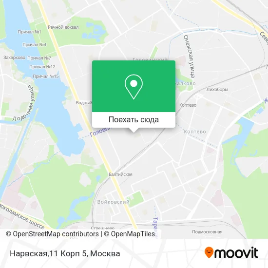 Карта Нарвская,11 Корп 5