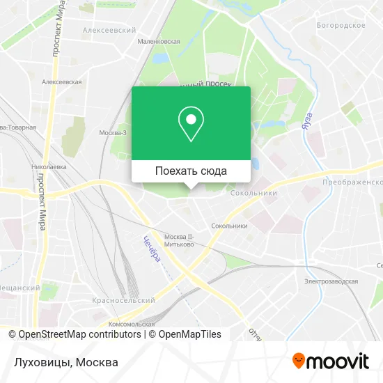 Карта Луховицы