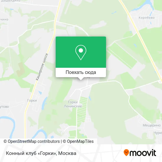 Карта Конный клуб «Горки»