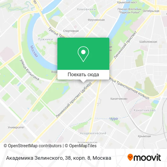 Карта Академика Зелинского, 38, корп. 8