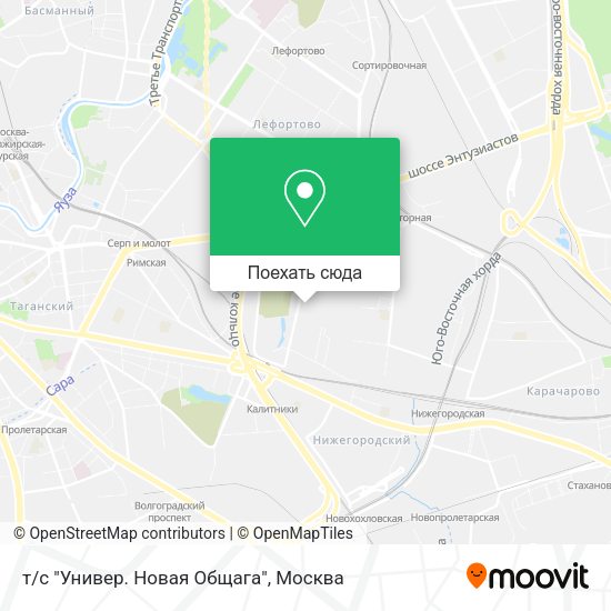 Карта т/с "Универ. Новая Общага"