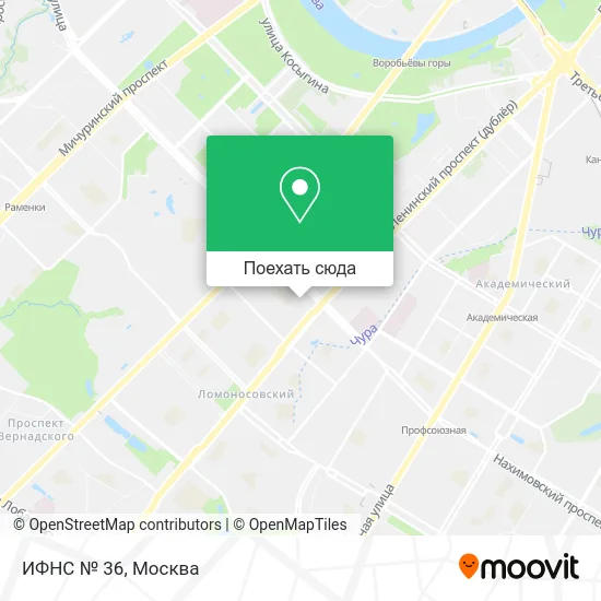 Карта ИФНС № 36