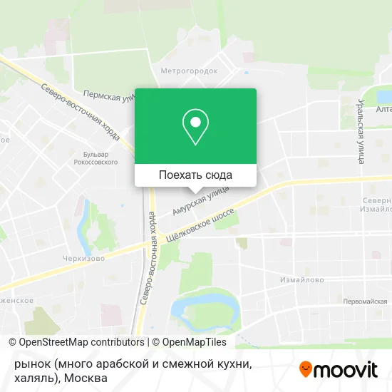 Карта рынок (много арабской и смежной кухни, халяль)