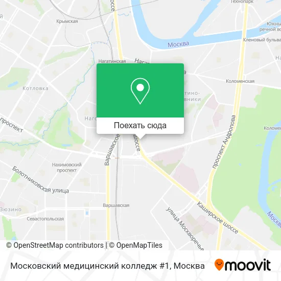 Карта Московский медицинский колледж #1