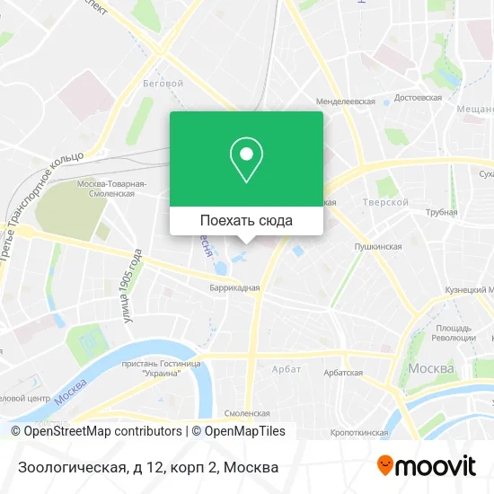 Карта Зоологическая, д 12, корп 2