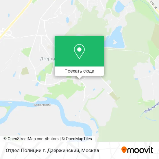 Карта Отдел Полиции г. Дзержинский