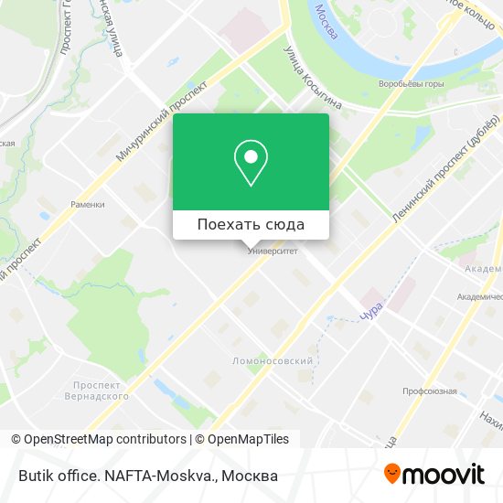 Карта Butik office. NAFTA-Moskva.