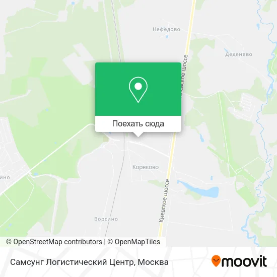 Карта Самсунг Логистический Центр