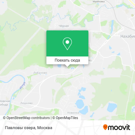 Карта Павловы озера
