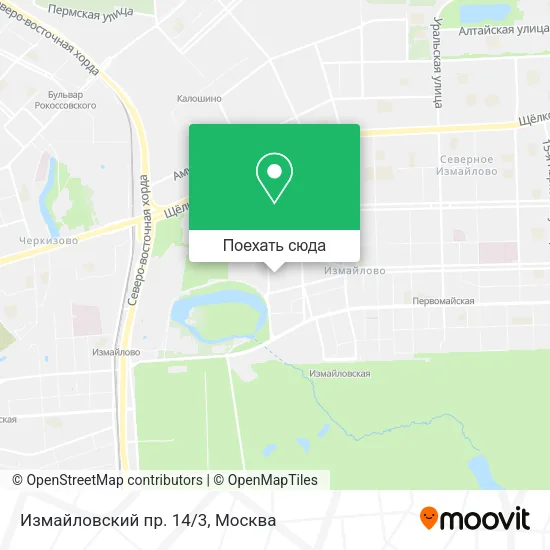 Карта Измайловский пр. 14/3