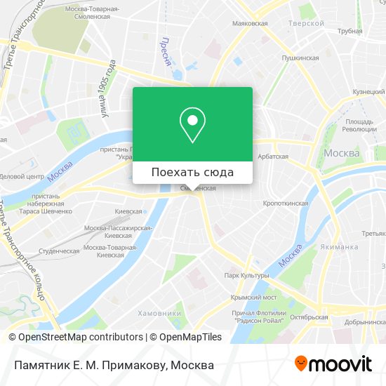 Карта Памятник Е. М. Примакову