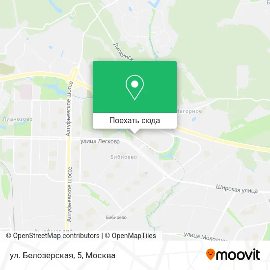 Карта ул. Белозерская, 5
