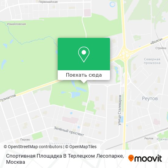 Карта Спортивная Площадка В Терлецком Лесопарке