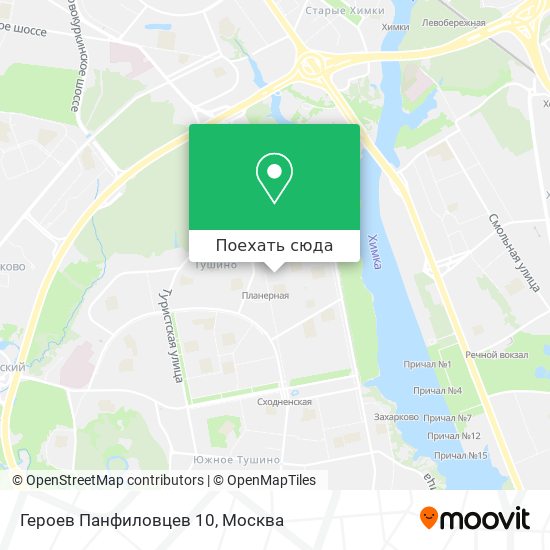 Карта Героев Панфиловцев 10