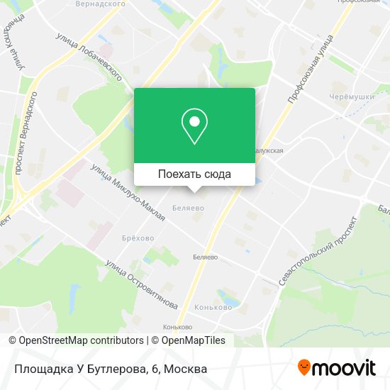 Карта Площадка У Бутлерова, 6