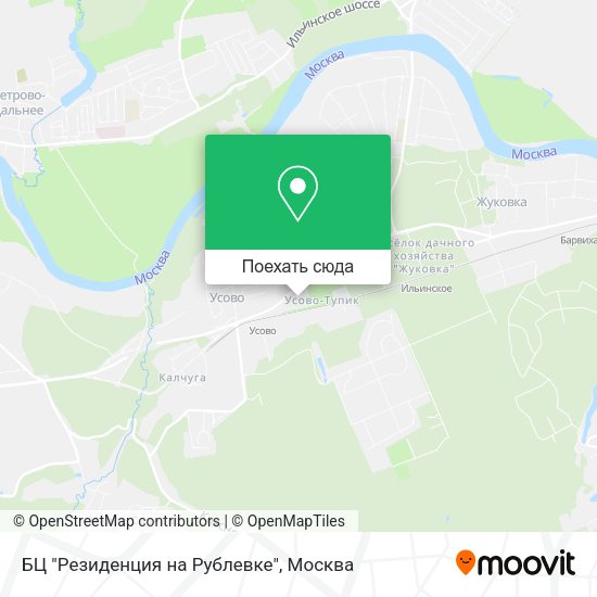 Карта БЦ "Резиденция на Рублевке"