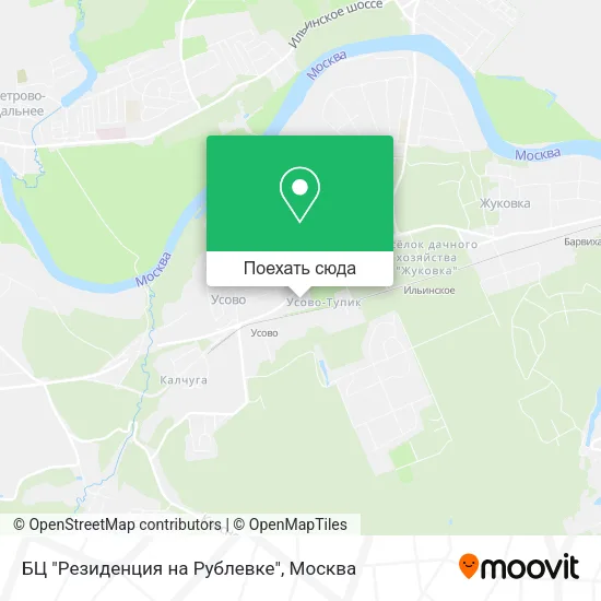 Карта БЦ "Резиденция на Рублевке"