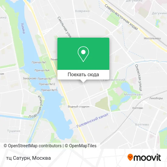 Карта тц Сатурн