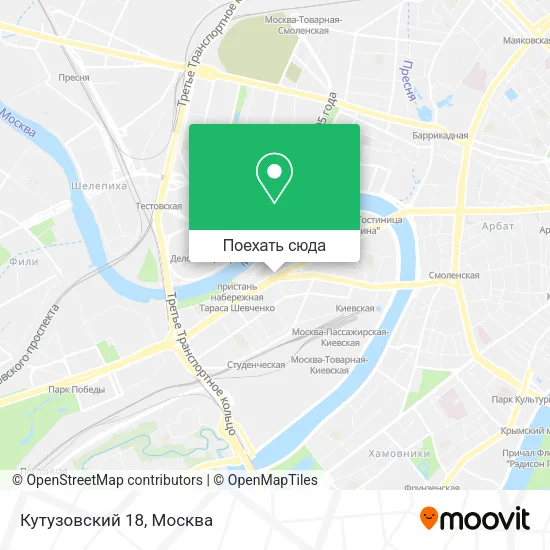 Карта Кутузовский 18