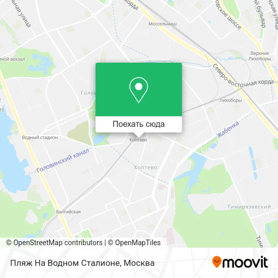 Карта Пляж На Водном Сталионе