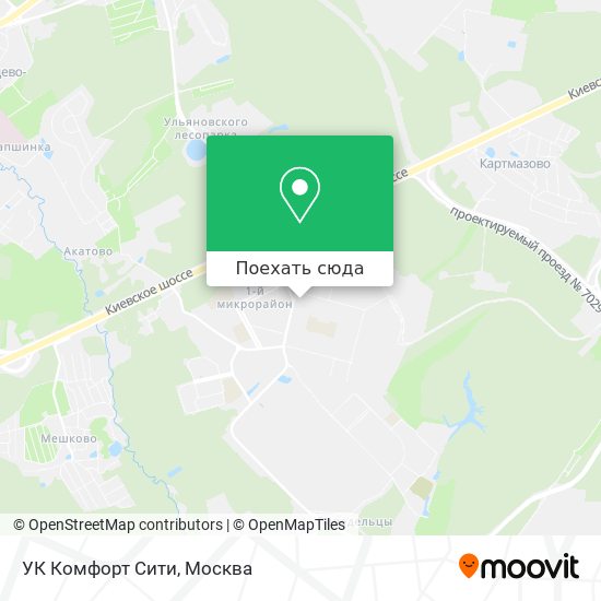 Карта УК Комфорт Сити