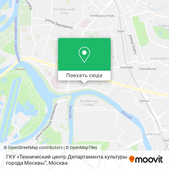Карта ГКУ «Технический центр Департамента культуры города Москвы”