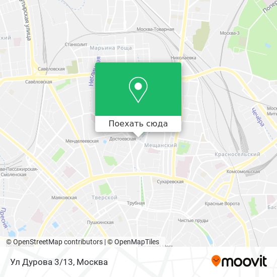 Карта Ул Дурова 3/13
