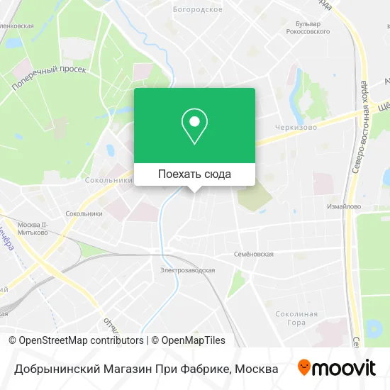 Карта Добрынинский Магазин При Фабрике