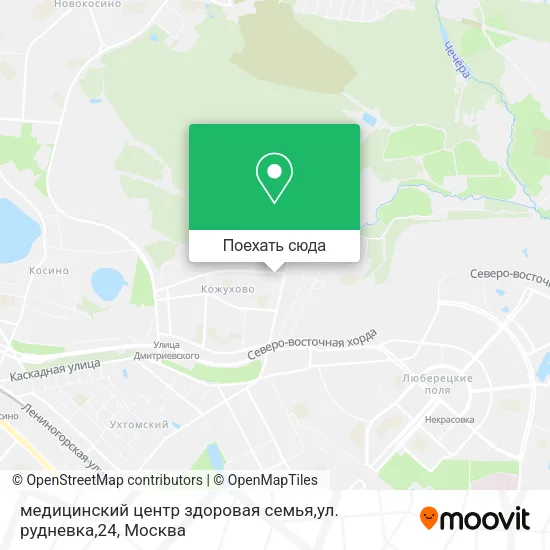 Карта медицинский центр здоровая семья,ул. рудневка,24