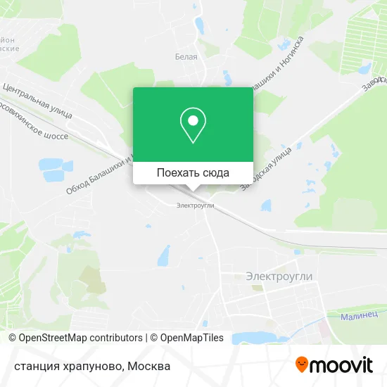 Карта станция храпуново